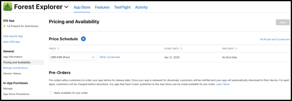 App Analytics Metrics - Preorders