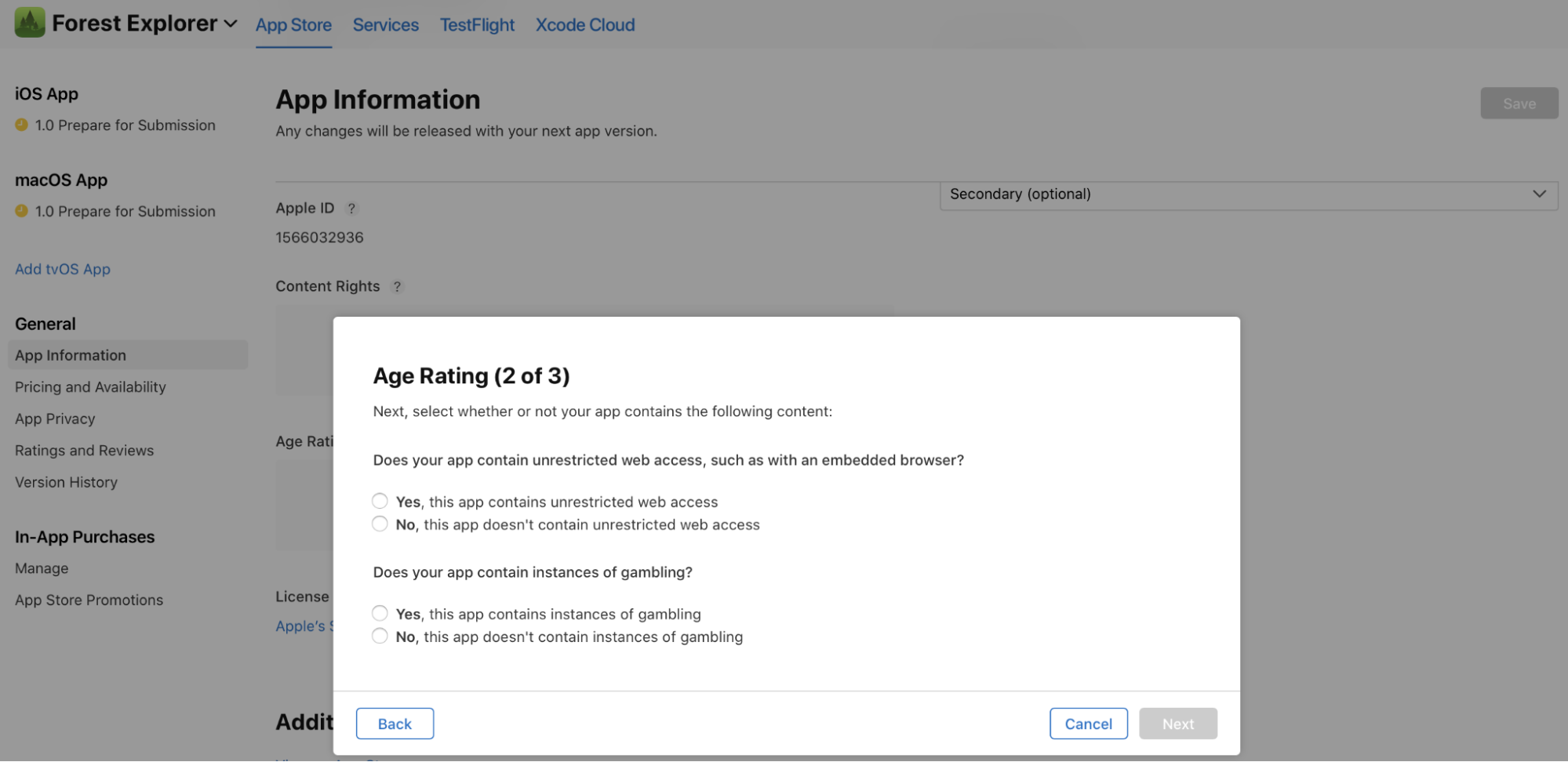 App Store Connect Age Rating App Store Connect Age Rating
