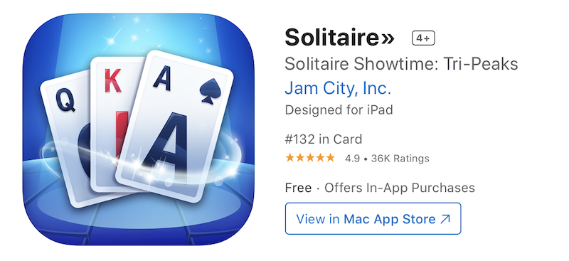 Solitaire Showtime na App Store